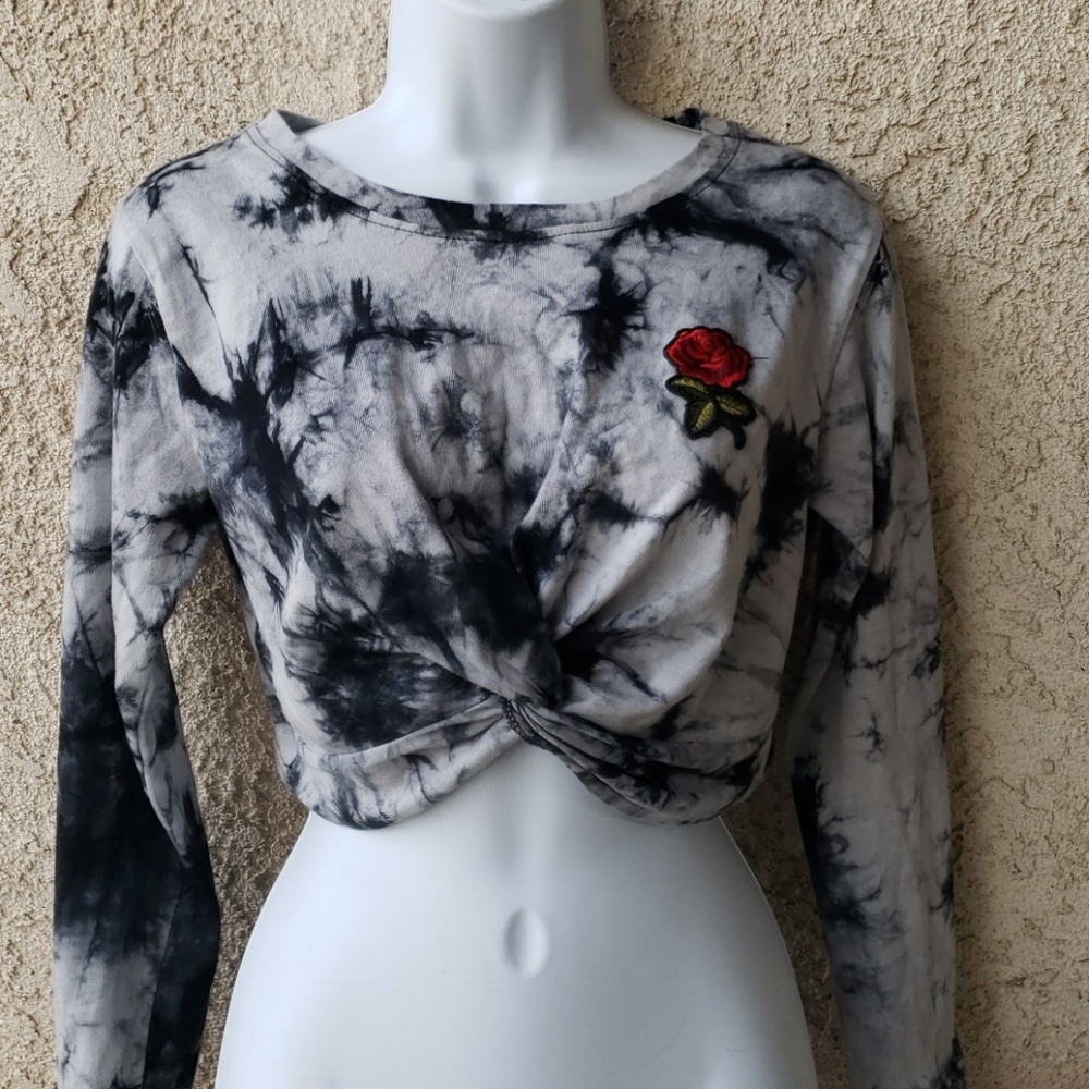 **SOLD** on Mercari. Long sleeve crop top